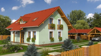 Small house with 5 rooms and a room on the ground floor.